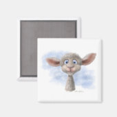 Süßes Lamm Cartoon Magnet (Vorderseite/Rückseite)