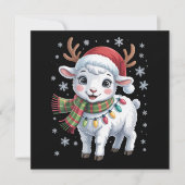 Süßes Lamm Weihnachten Lustiger Tierliebhaber Farm (Vorderseite)