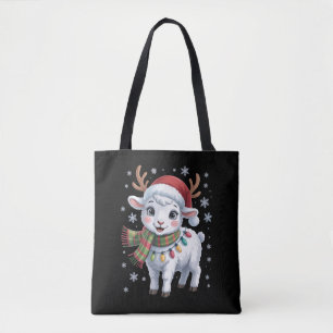 Süßes Lamm Weihnachten Lustiger Tierliebhaber Farm Tasche
