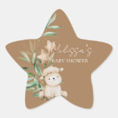 Süßes Lammkraut Cupcake Topper Stern-Aufkleber (Vorderseite)