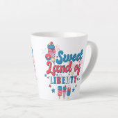 Süßes Land der Freiheit - Amerika 4. Juli Milchtasse (Rechte Ecke)