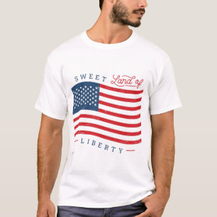 Süßes Land der Freiheit Patriotisches Herren T-Shi T-Shirt