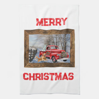 Süßes Land Weihnachten Feiertag Farm Küchenhandtuc Geschirrtuch
