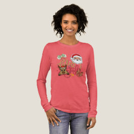 Süßes Langarm-T-Shirt für Mädchen Tri-Blend Shirt