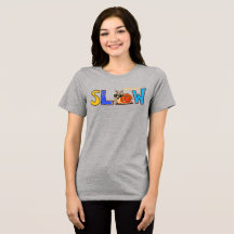 Süßes Langsames Schnecken-Grafik-T-Shirt