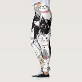 Süßes, launisches Katzenmuster Leggings (Links)