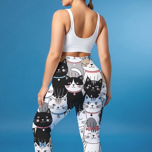 Süßes, launisches Katzenmuster Leggings