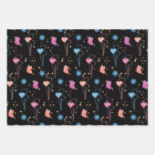 Süßes, launisches Muster-Wrap-Papier-Set – Retro Geschenkpapier Set (Vorderseite 3)