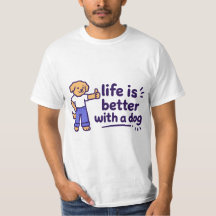 Süßes Leben ist besser mit einem Hund-Shirt | Lust