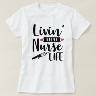Süßes Leben Krankenpflege Wortkunst T-Shirt