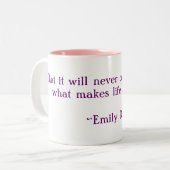 Süßes Leben Zweifarbige Tasse (Vorderseite Links)