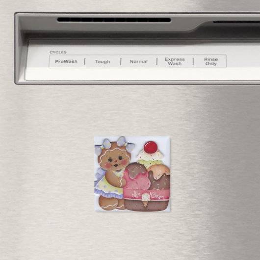 Süßes Lebkuchen & Eiscreme Magnet (In Situ (Geschirrspüler))