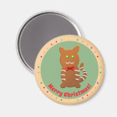 Süßes Lebkuchen Katzenwelse Cartoon Magnet (Vorderseite/Rückseite)