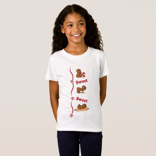 Süßes Lebkuchen Kinder | Christmas T-Shirt (Vorne ganz)