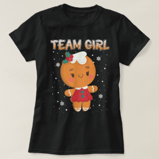 Süßes Lebkuchen-Team-Mädchen-Design T-Shirt