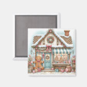 Süßes Lebkuchenhäuschen Cottage 2 Magnet (Vorderseite/Rückseite)