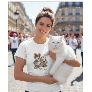 Süßes Lebkuchenmädchen in Teetasse Weihnachten Tri-Blend Shirt