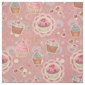 Süßes Leckerei Cupcakes Stoff (Muster)