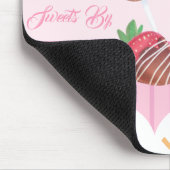Süßes Leckerei Schokolade Erdbeeren und Kuchen Pop Mousepad (Ecke)