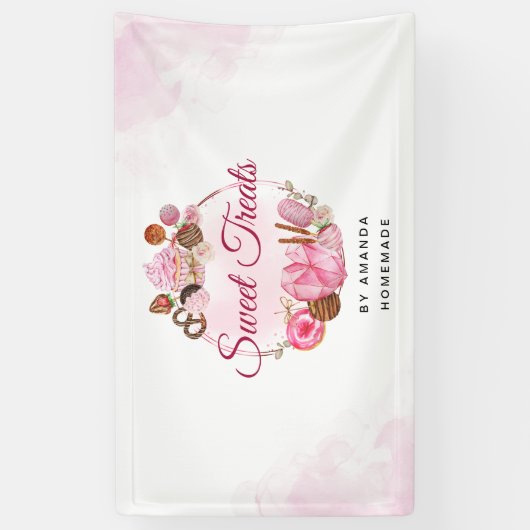 Süßes Leckereien Bäckerei Banner (Vertikal)