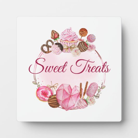 Süßes Leckereien Bäckerei Fotoplatte (Vorderseite)