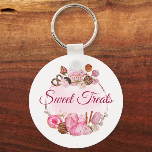 Süßes Leckereien Bäckerei Schlüsselanhänger (Vorderseite)