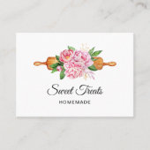 Süßes Leckereien Bäckerei Telefonnummerkarte (Vorderseite)
