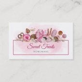 Süßes Leckereien Bäckerei Visitenkarte (Vorderseite)