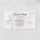 Süßes Leckereien Bäckerei Visitenkarte (Rückseite)