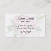 Süßes Leckereien Bäckerei Visitenkarte (Rückseite)