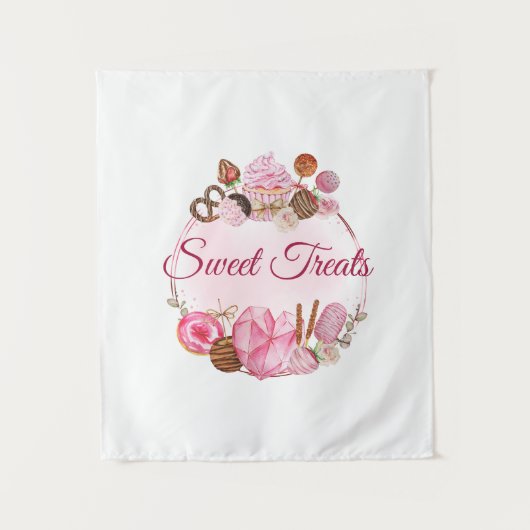 Süßes Leckereien Bäckerei Wandteppich (Vorderseite)
