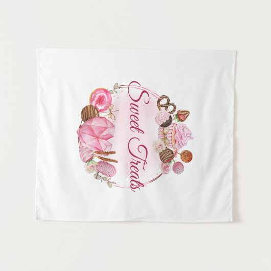 Süßes Leckereien Bäckerei Wandteppich (Vorderseite (Horizontal))