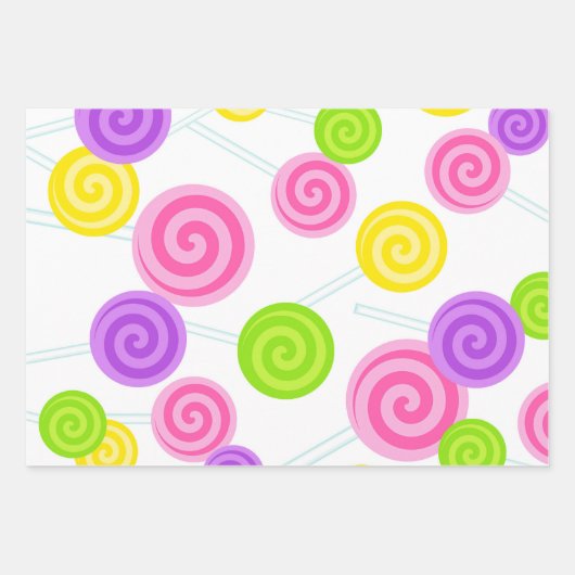 Süßes Leckereien Bonbons Geschenkpapier Set (Vorderseite 2)