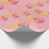 Süßes Leckereien Eiscreme-Kronenverpackungspapier Geschenkpapier (Ecke)