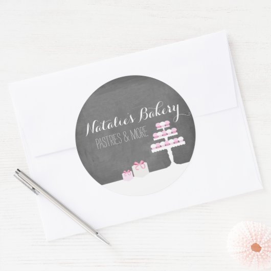 Süßes Leckereien Khalkboard Bäckerei Sticker (Umschlag)