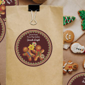 Süßes Leckereien Lebensmittelaufkleber Runder Aufkleber