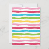 Süßes Leckereien Pool Party Einladungen (Rückseite)