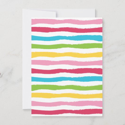 Süßes Leckereien Pool Party Einladungen (Rückseite)