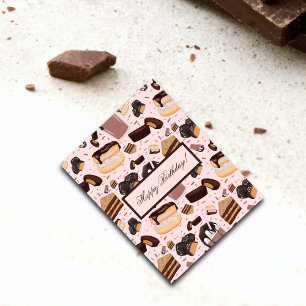 Süßes Leckereien Schokolade Donut Mocha Erdnuss Bu Karte