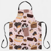 Süßes Leckereien Schokolade Donut Mocha Erdnuss Bu Schürze (Vorderseite)