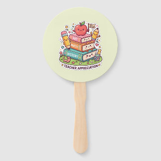 Süßes Lehrer-Dankeschön Kawaii Schulbücher Handfäc Fächer