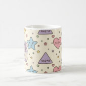 Süßes Lehrer-Mathe-Formen-Muster Kaffeetasse (Mittel)