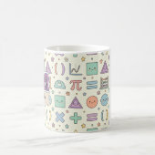 Süßes Lehrer Mathematik Muster Kaffeetasse (Mittel)