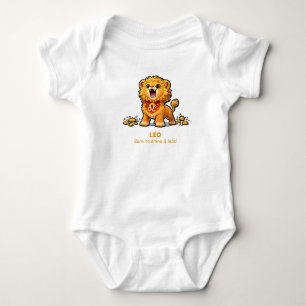 Süßes Leo-Löwe-Sternzeichen-Babyshorts - Geboren u Baby Strampler