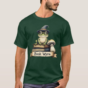 Süßes Lesefrosch-Fantasy-Design-T-Shirt T-Shirt