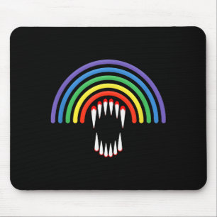 Süßes Lgbtq Vamre Lgbt Halloween Geist Regenbogen Mousepad