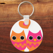 Süßes Liebe Owls Schlüsselanhänger (Vorderseite)