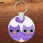Süßes Liebe Owls Schlüsselanhänger (Vorderseite)