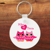 Süßes Liebe Owls Schlüsselanhänger (Vorderseite)