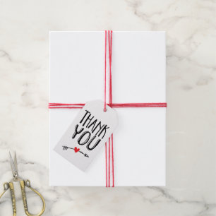 Süßes Liebe-und-Pfeil-Hochzeits-Dankeschön-Geschen Geschenkanhänger
